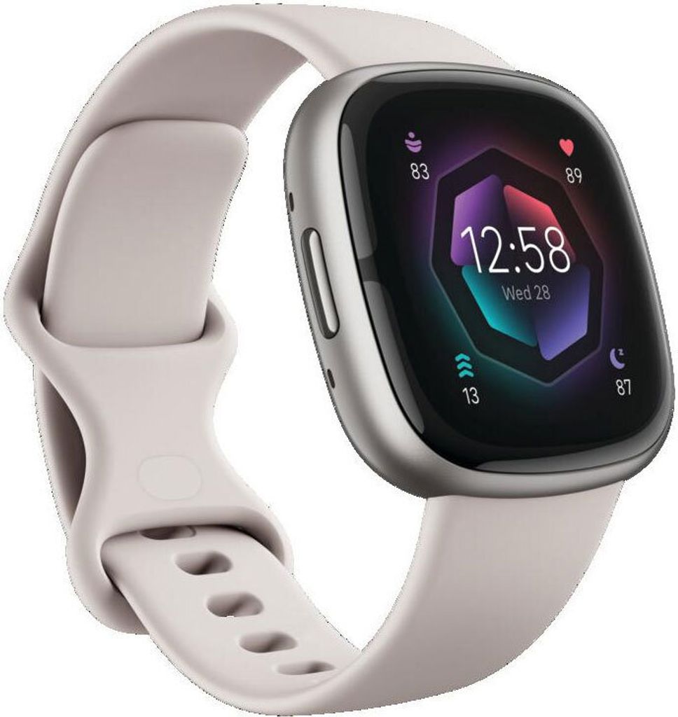 Fitbit Sense 2 Lunar White / Platinum Produktbild