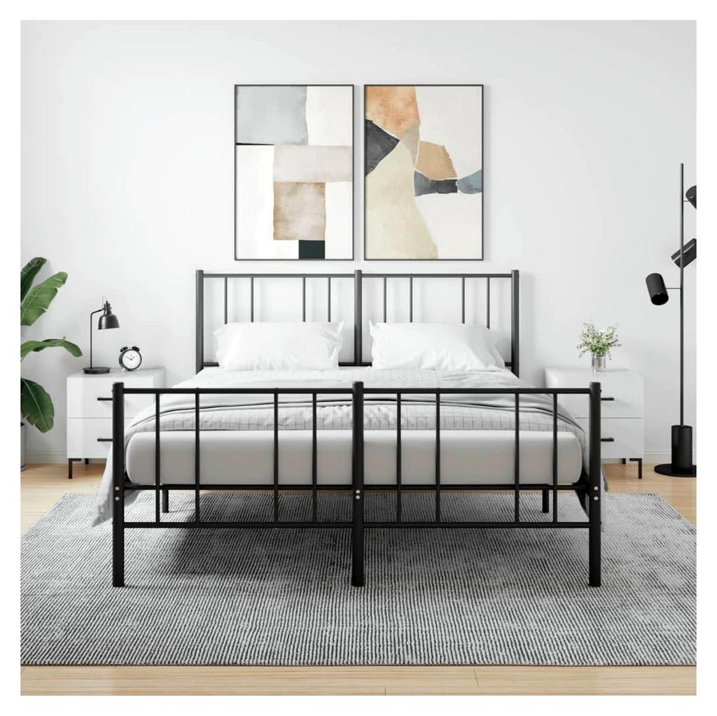 Nachttisch 44x40x47,5 cm 2 Stück Hochglanz-Weiß, Holzwerkstoff, Eisen, Couchtisch im Industrie-Design, Beistelltisch