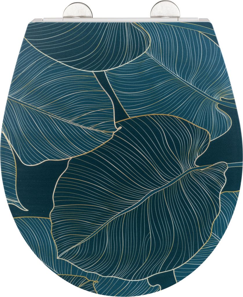 Premium WC-Sitz Big Leaves mit Relief Produktbild 