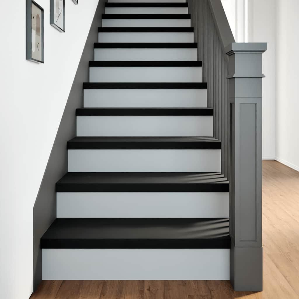 vidaXL Treppenstufen 20 Stk. Braun-Schwarz 70x25x2 cm Massivholz Eiche