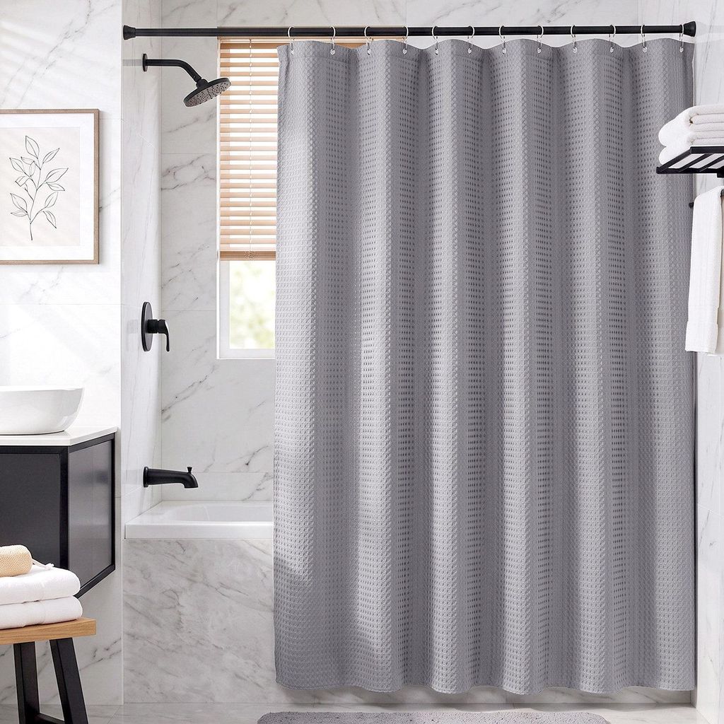 Textil Duschvorhang Wannenvorhang wasserabweisend Produktbild 