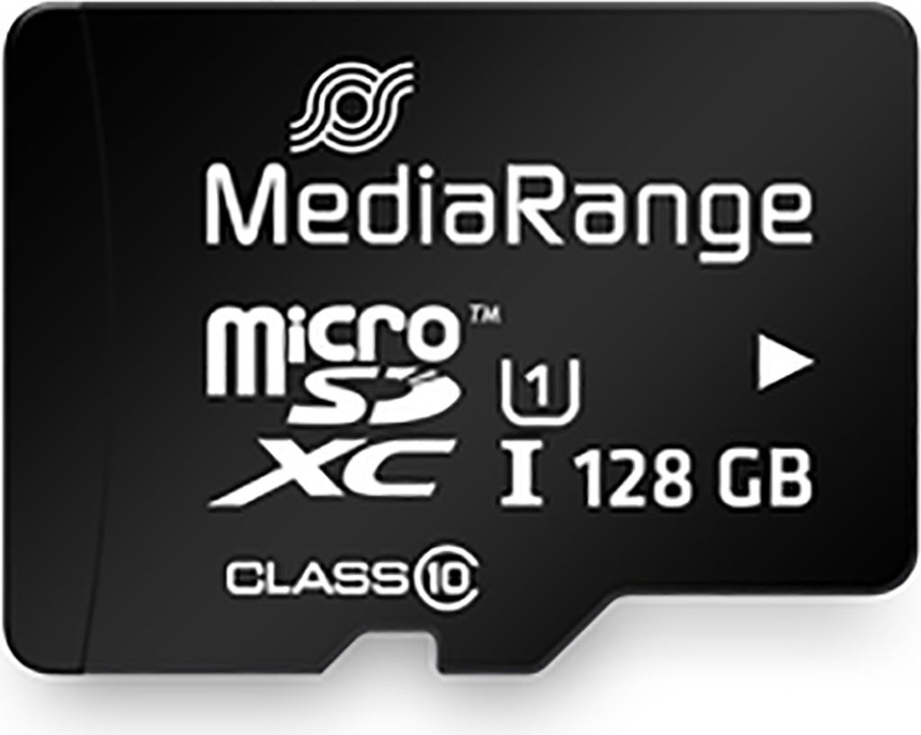 MediaRange 128 GB microSDXC, Speicherkarte, (Class 10)