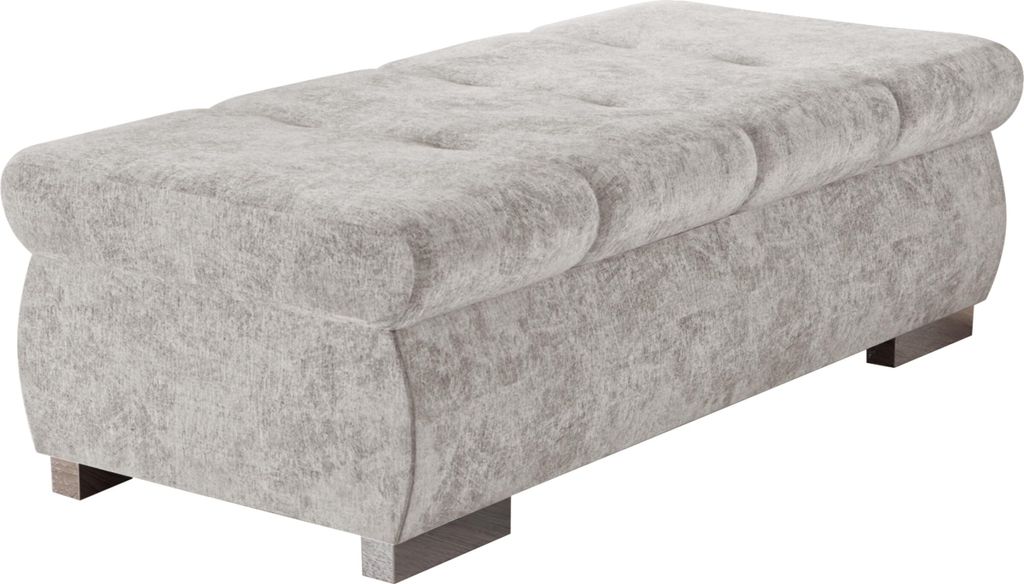 MIRJAN24 Polsterhocker Orkan Groß, Moderne Sitzhocker vom Hersteller, Holzkonstruktion, 120x60x39 cm (Farbe: Clara 215.19)