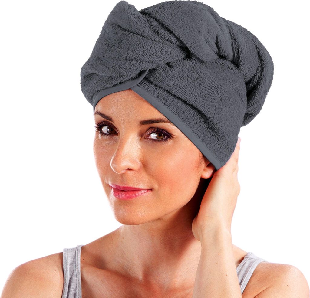 Erwin Müller Turban anthrazit 28x70 cm Produktbild 