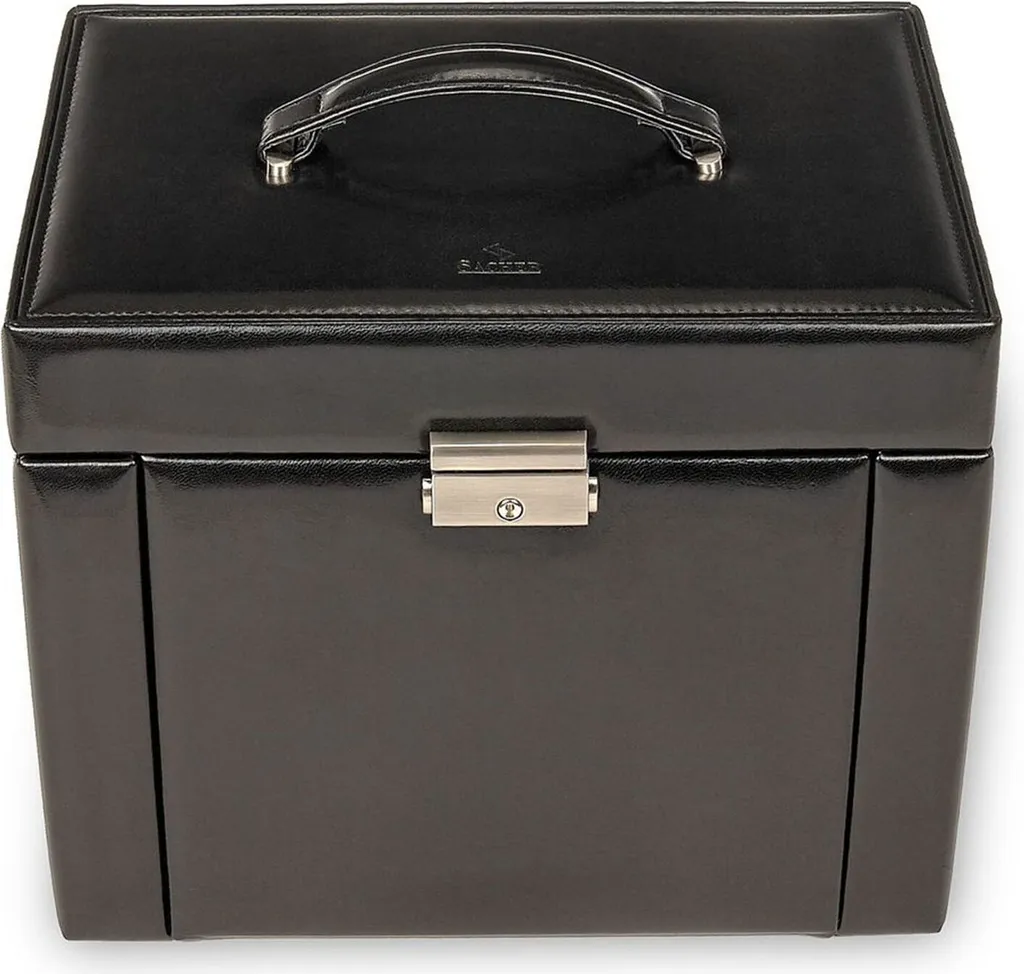 Coffret à Bijoux Marta Black Sacher Noir - Rangement de Luxe New Classic