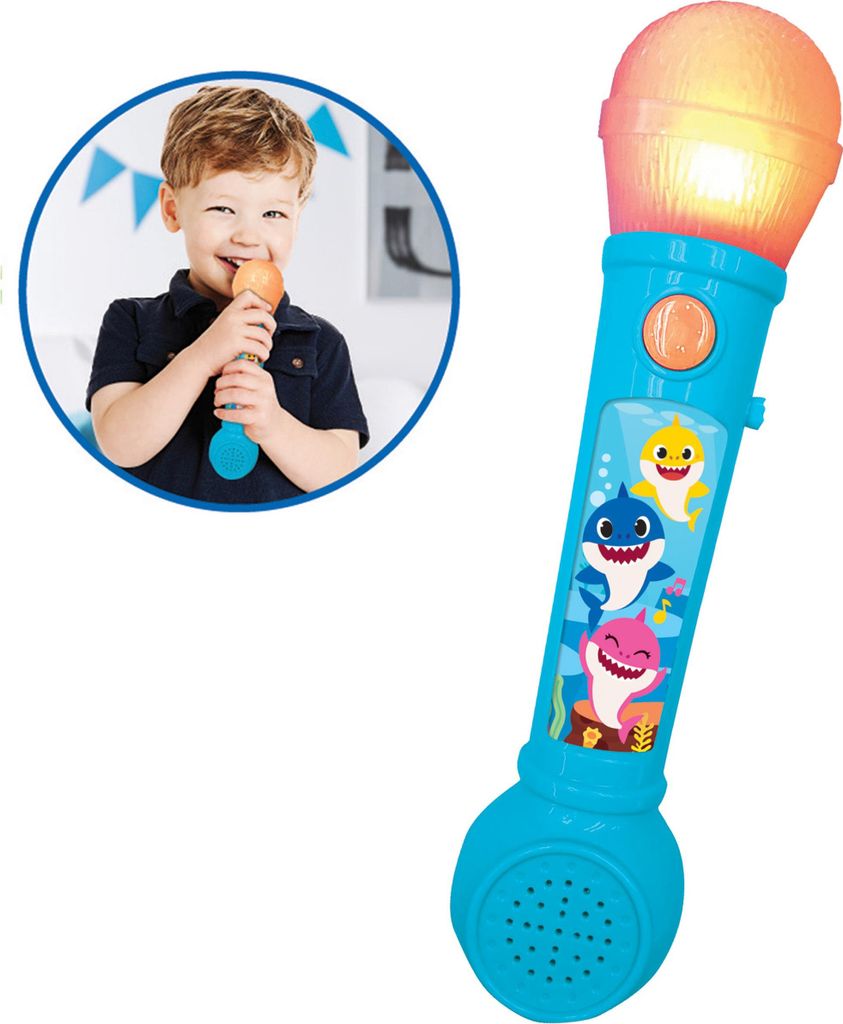 Lexibook Microfono luminoso con le melodie di Baby Shark Immagine del prodotto 