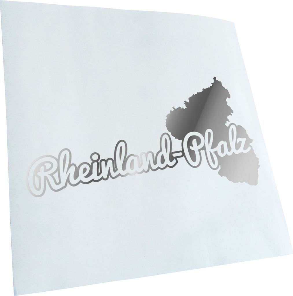Kiwistar - Autoaufkleber - Rheinland-Pfälzer Herkunft - Chrom - 60x30cm - Aufkleber für Auto, Laptop, Fahrrad, LKW, Motorrad mehrfarbig JDM Decal...
