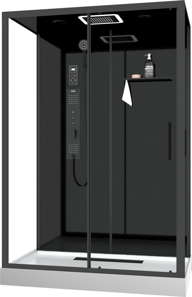 Cabine de douche Hydromassante 140x85x218 cm - Porte Image du produit 