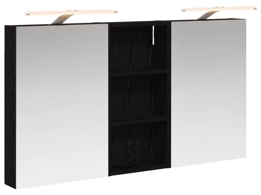 vidaXL Badezimmerschrank-Set 3 pcs 110 x 10,5 x 60,5 cm Holzwerkstoff