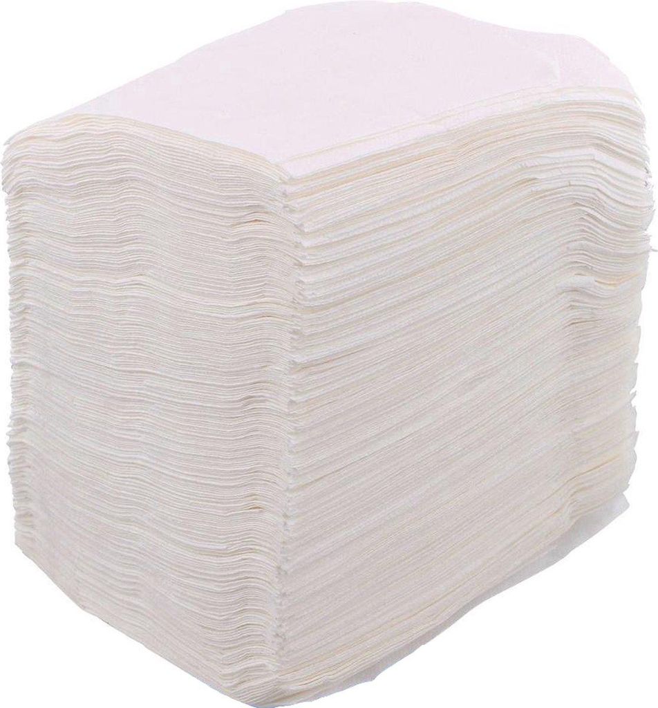 Servietten Nachfüllpack - 100 Stück - 12,5 x 8 cm - Geeignet für universelle Serviettenspender - Umweltfreundlich - Papierservietten - Weiß