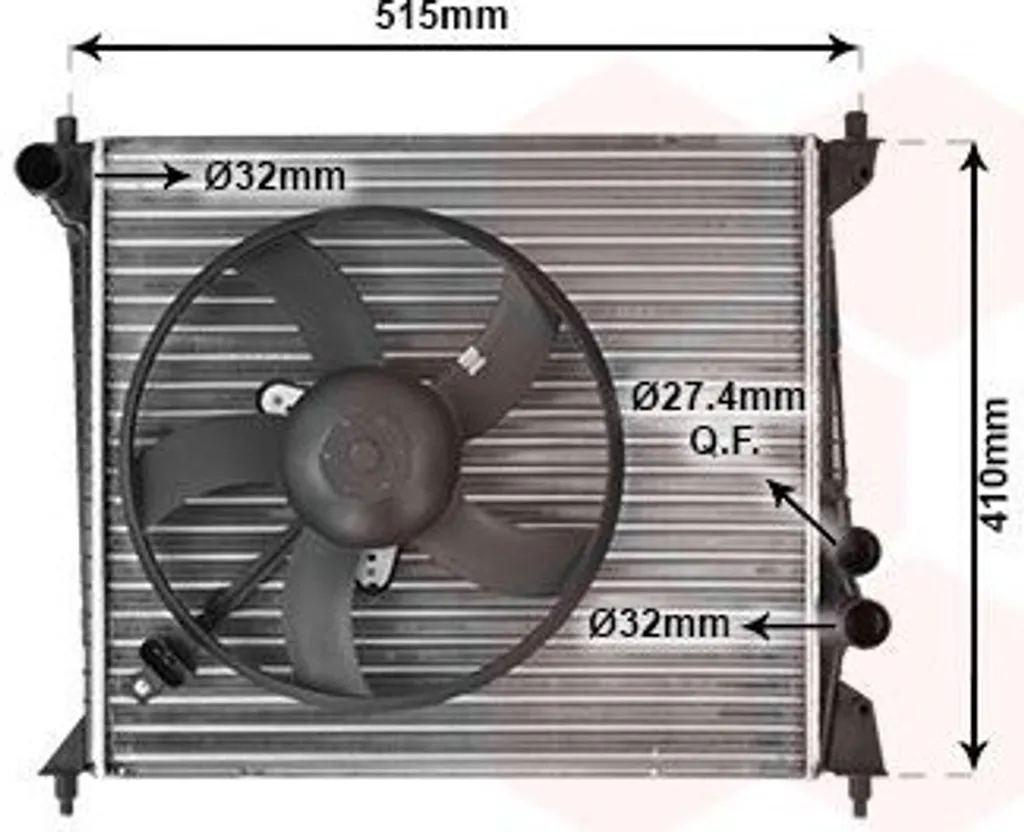Solution fuite liquide : radiateur moteur Audi A2 8Z0 VAN WEZEL 03002213