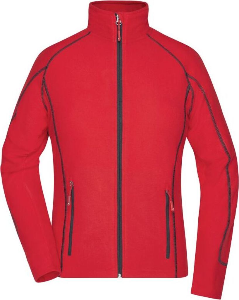 Leichte Outdoor-Fleecejacke red/carbon, Gr. XL