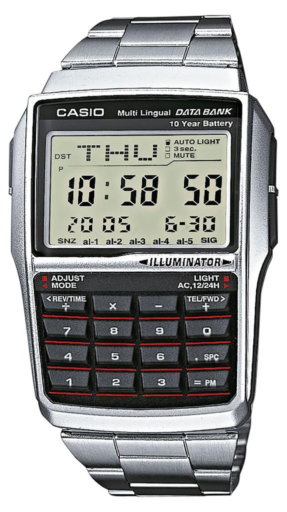 Zegarek Casio Vintage DBC-32D-1AES srebrny Zdjęcie produktu 