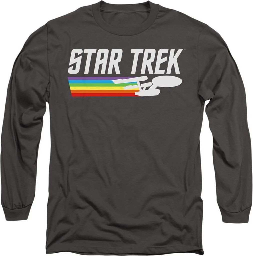 Star Trek - T-Shirt für Herren/Damen Uni TV9594 (L) (Holzkohle)