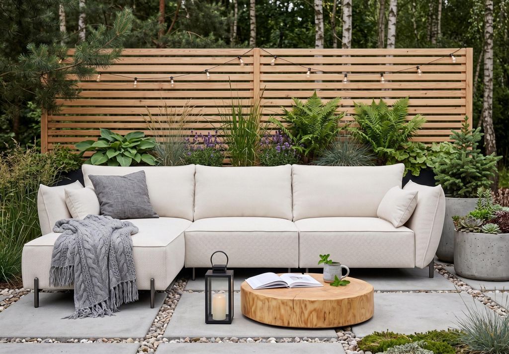 Gartenecksofa für Terrasse und Garten, stoff Sunlight, Produktbild 