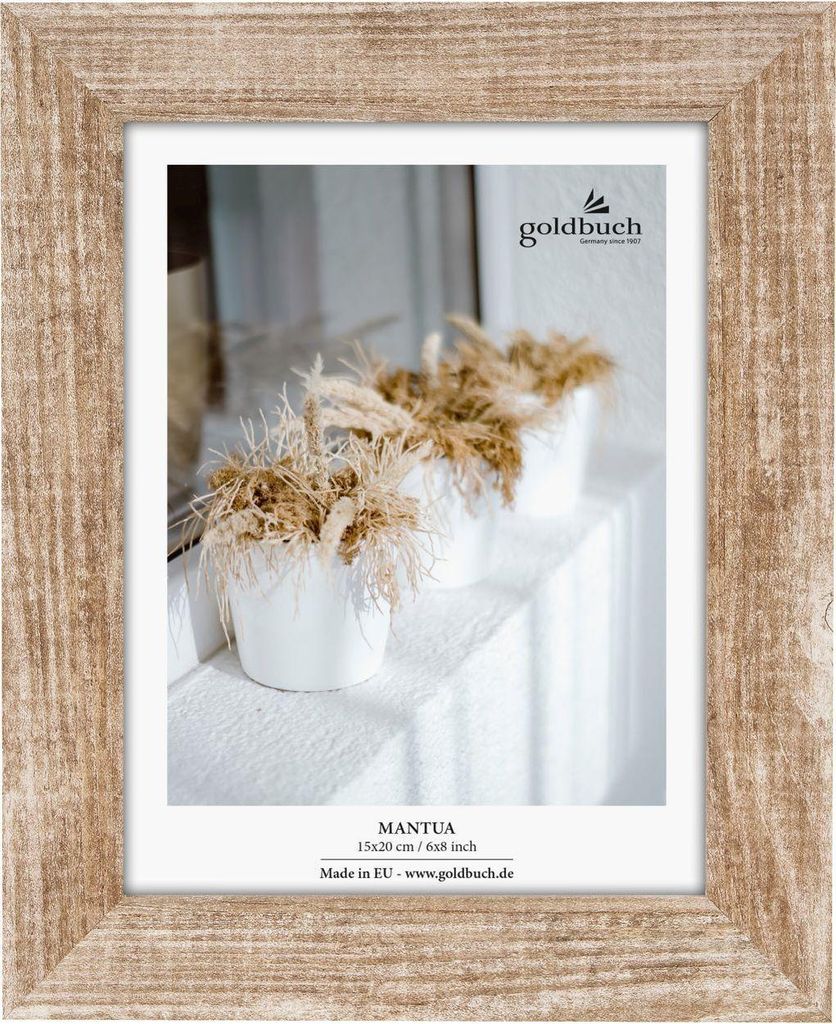 Goldbuch Mantua, Einzelbilderrahmen, Holz, Natürlich/Natur, Tisch, 15 x 20 cm, Rechteckig