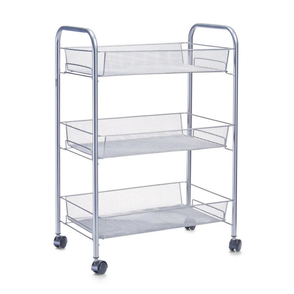 Zeller Scaffale Mobile Universale 44x26x63 Acciaio - Organizzazione Casa