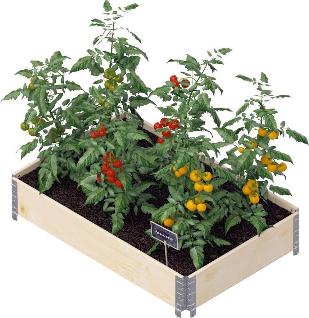 Upyard Palettenrahmen Hochbeet 120 x 80 cm, stapelbar Produktbild 