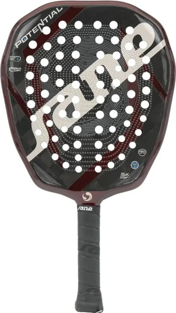 Sane Padel Potential Raquette de padel professionnelle Argent 355-375g
