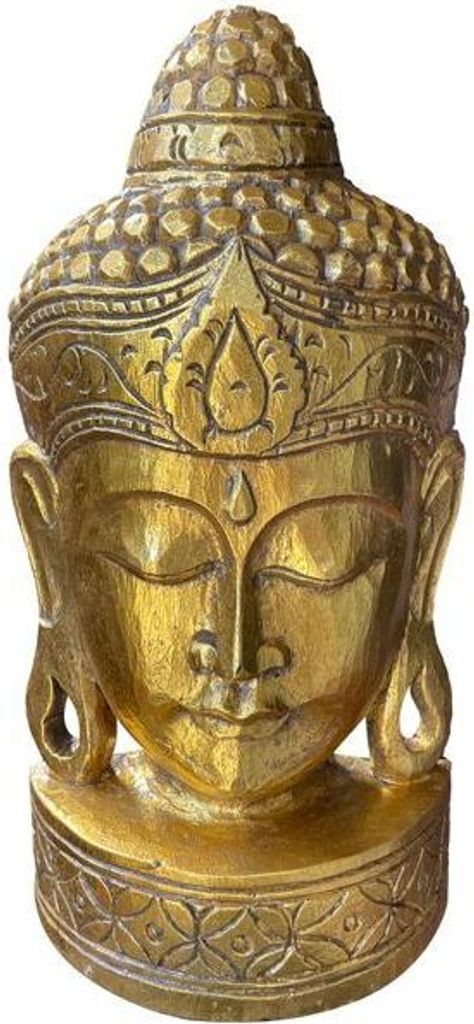 Buddha-Maske mit Gold 80cm
