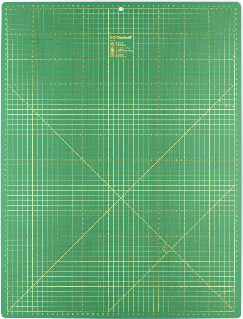 Tapis de coupe Prym Omnigrid 45 x 60 cm vert foncé pour couture et patchwork