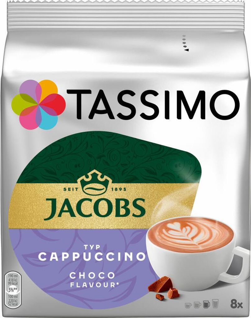 Tassimo Jacobs Cappuccino Choco | 8 T Discs, Kaffeekapseln Produktbild 