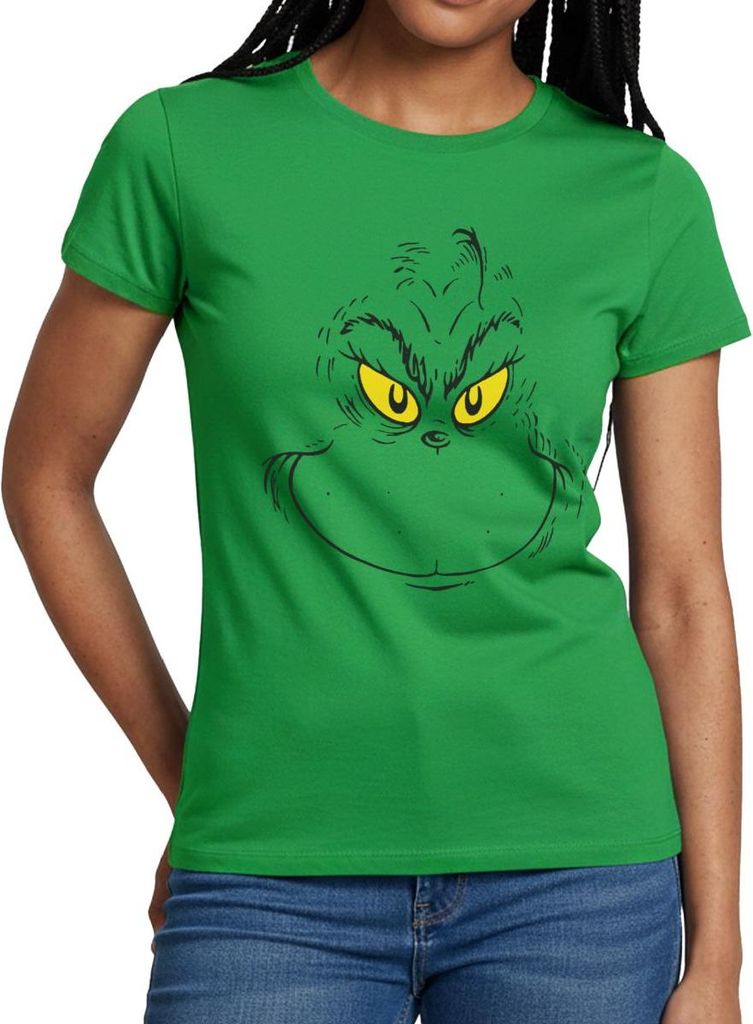 Spreadshirt Der Grinch Kostüm Frauen T-Shirt, M, Kelly Green