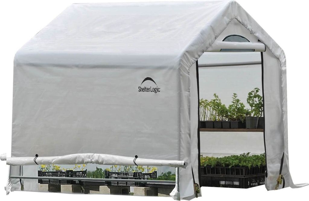 ShelterLogic Foliengewächshaus Weiß 180x180x180 cm