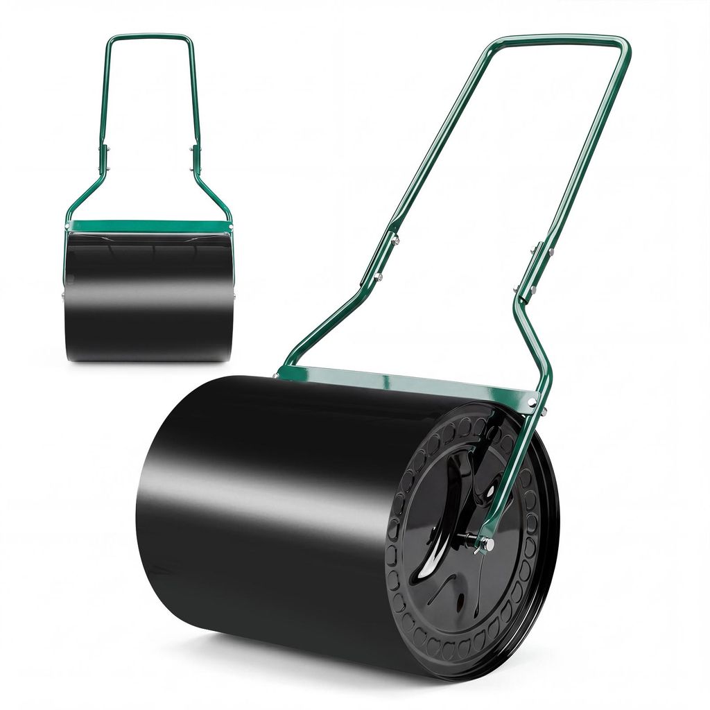 Rouleau de jardin en métal COSTWAY, capacité de 60 litres Image du produit 