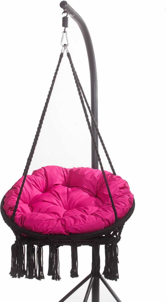 Gartenkissen für hängesessel Hängekorb kissen Runde 90x90 cm | kissen kissen polyrattan hängesessel outdoor Hängesessel kissen Rosa