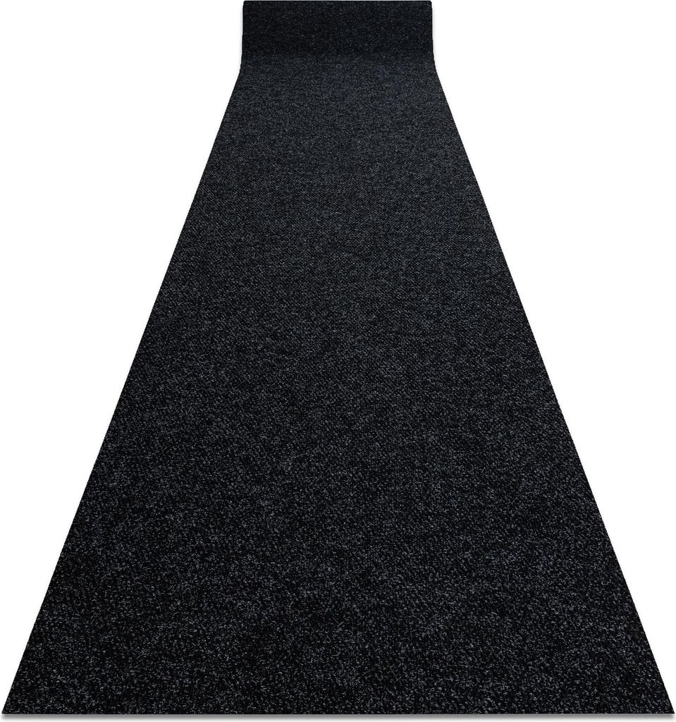 Läufer - Türmatte rutschfest VIGOR Draußen, Drinnen anthrazit 0923 100cm Schwarz 100x280 cm
