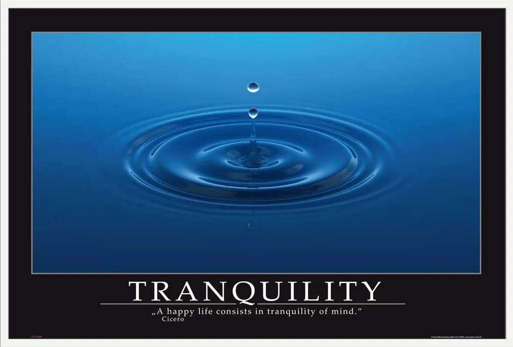 Cadre Photo avec Poster de Méditation Tranquility Shinsuke Blanc 61x91