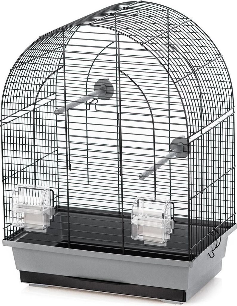 Duvo+ Vogelkäfig Lusi 1 grau/schwarz