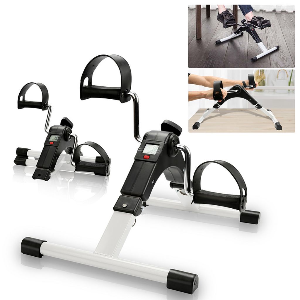 LCD Mini Pedaltrainer Büro Heimtrainer Fitness Bike Arm-und Beintrainer 