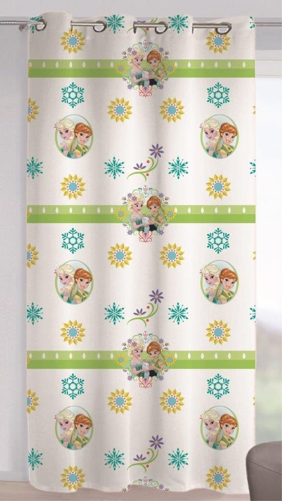 Eiskönigin-Voile-Fenstervorhang für Kinderzimmer