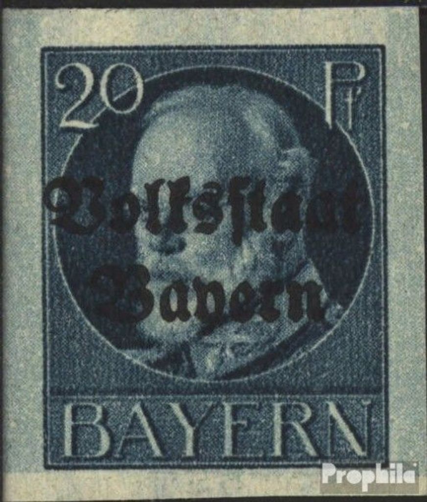 Briefmarken Bayern 1920 Mi 121B postfrisch König Ludwig mit Aufdruck