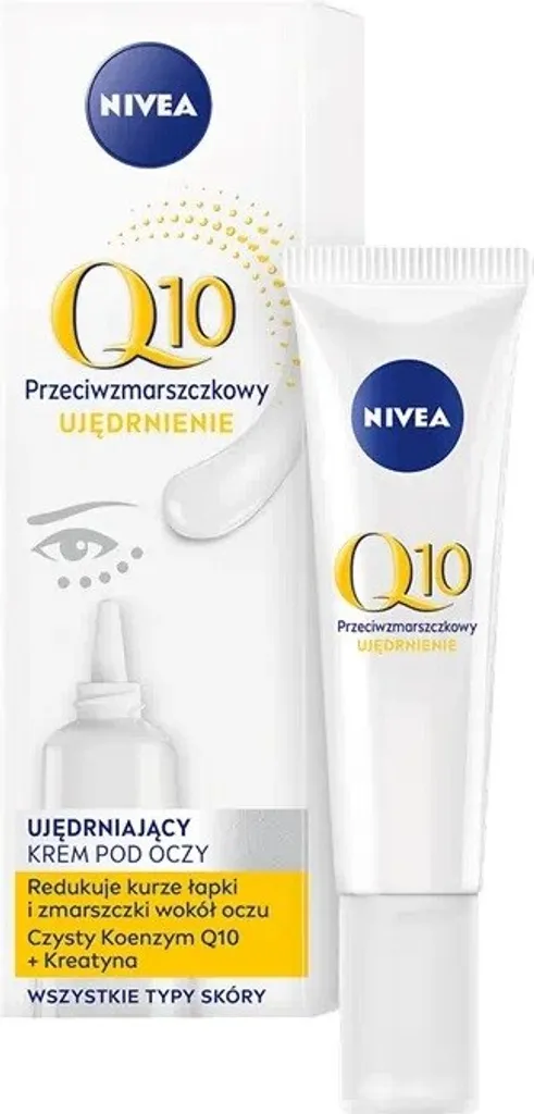 Crème Contour des Yeux Anti-Âge NIVEA Q10 Soin Raffermissant Tube 15ml