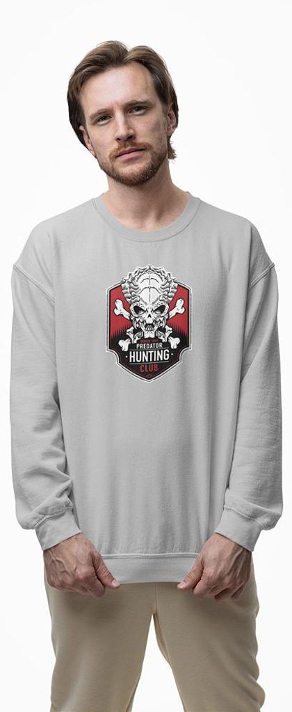 D&B Design Uni Pullover SWMO00097 Predator HellGrau-Größe Produktbild 