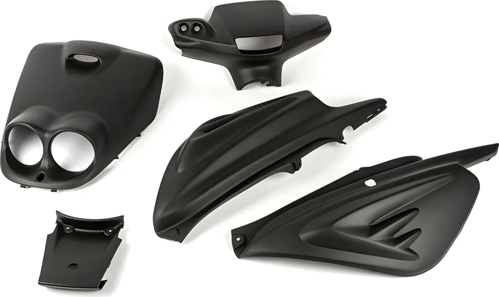 Kit d'habillage 5 pièces noir mat pour supprimer rayures et fissures