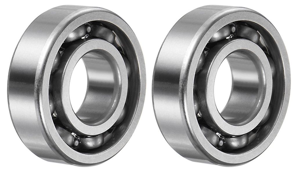 2 Stš¹ck 6204 Rillenkugellager, 20 x 47 x 14mm C3 Offene Bauart Chromstahl Lager