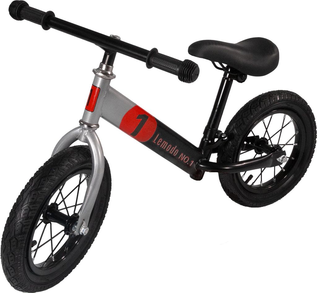 Laufrad rot mit Luftreifen, Kinderlaufrad 12 Zoll Lufträder, höhenverstellbares Balance Bike