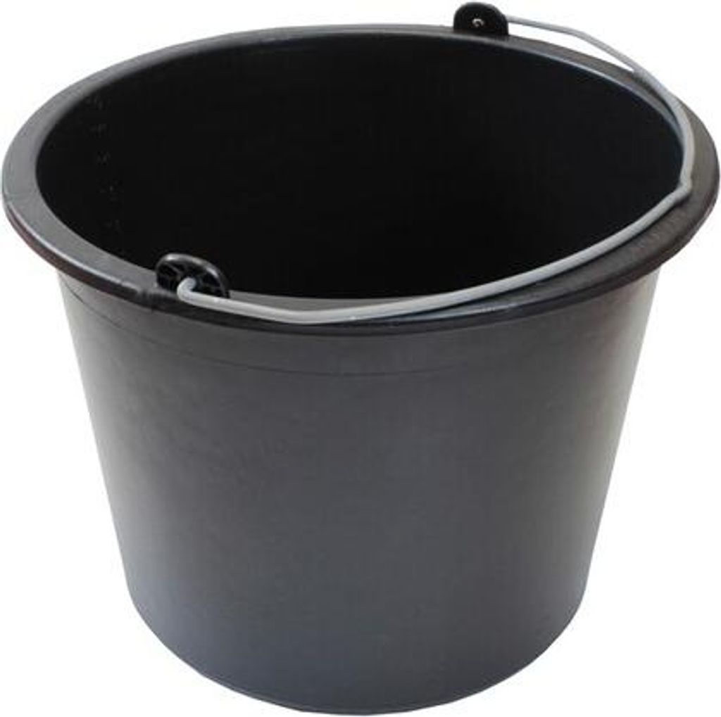 JOPA Baueimer 12 l, schwarz, Skalierung,