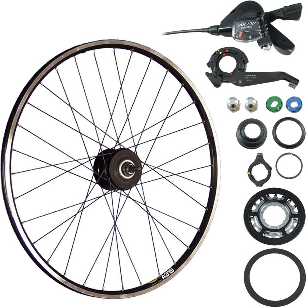 28 Zoll Hinterrad A319 Shimano Alfine 8 Gang Nabenschaltung Disc - schwarz