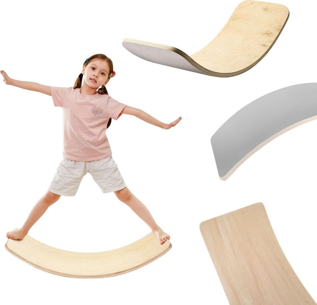 Lama Smile Balance Board - grau