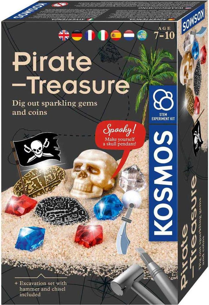 KOSMOS Piraten-Schatz / Pirate Treasure INT, Experimentierkasten, Experimente, Kinder, ab 7 Jahren, 617516