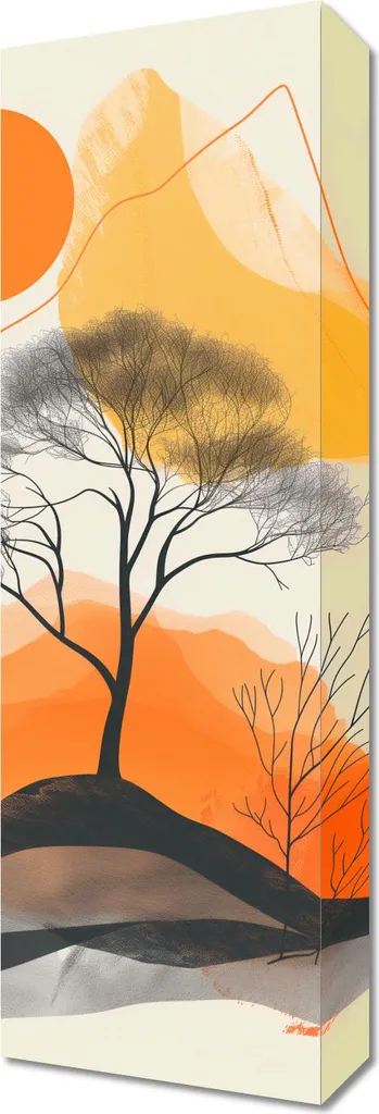 Décoration murale 20x60 Arbre Spatial : Habillez vos murs étroits