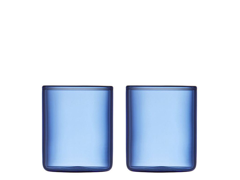 Lyngby Glas Messglas Torino 2er Set, Messbecher, Glas, Blau, 600 ml, 30200