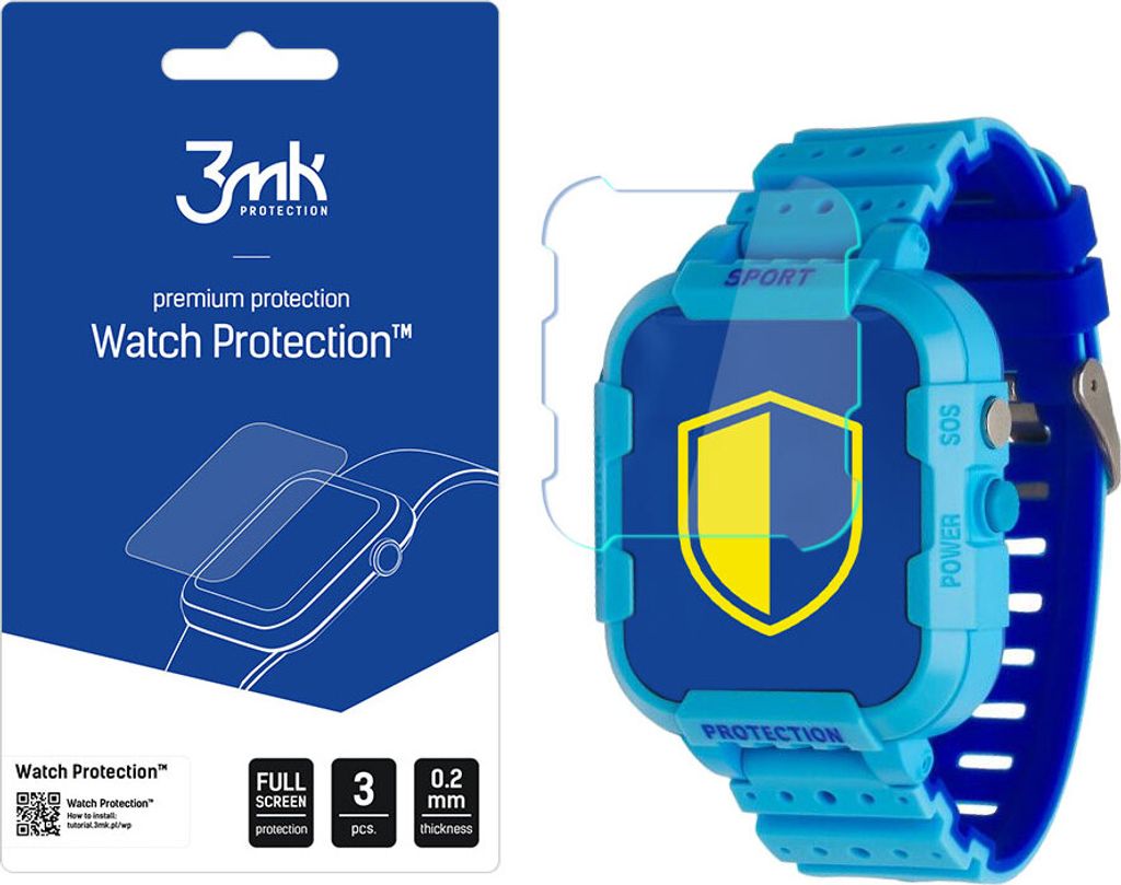 3mk Display Hybridglas Watch Protection für Garett Kids Star 4G RT 0,2mm (3 Stück)