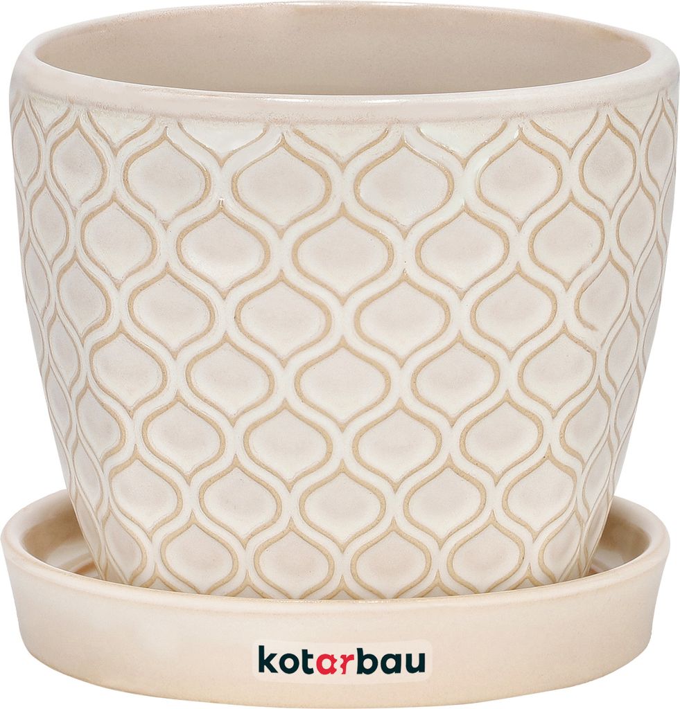 KOTARBAU® Keramik Blumentopf Übertopf für Pflanzen ⌀ 12 cm Produktbild 