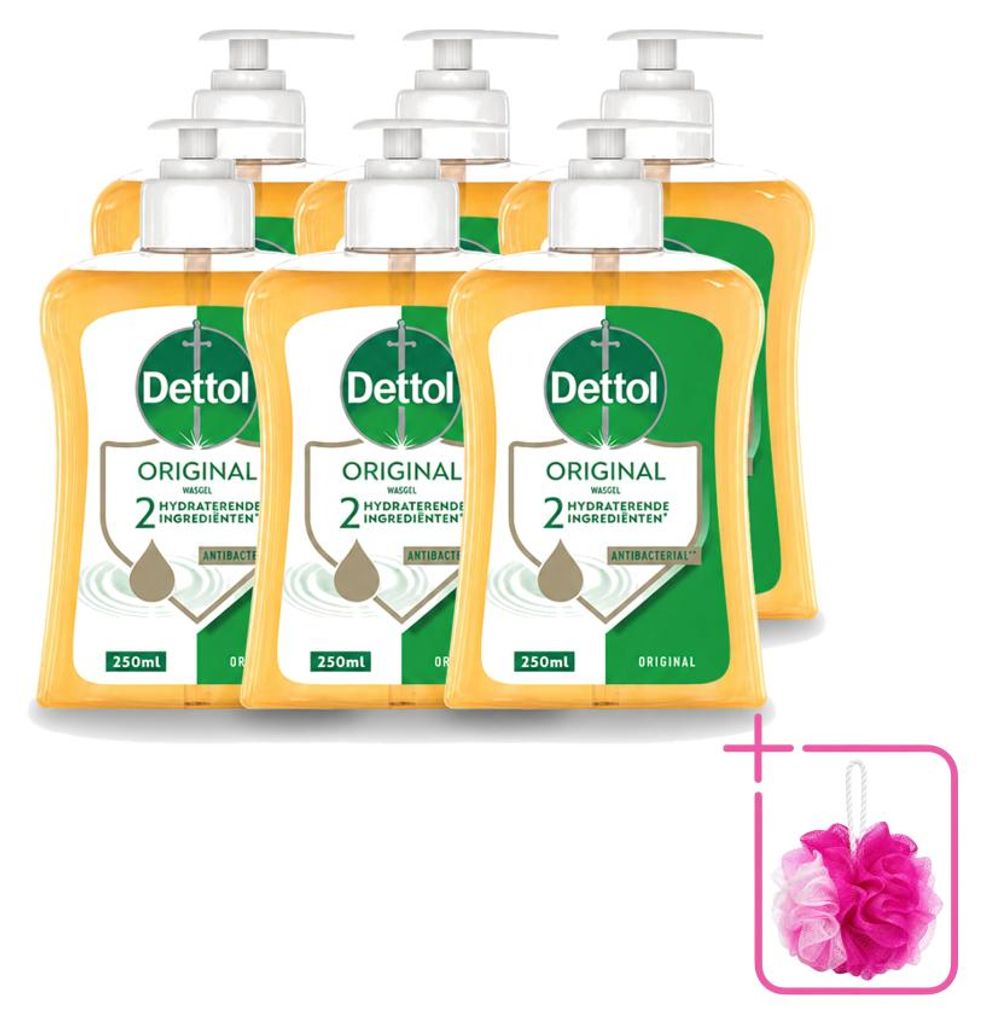 6 x Dettol antibacteriële handzeep, originele geur - 250 ml Productafbeelding 